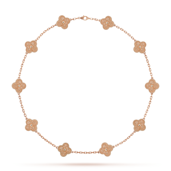 KLÖVER DIAMANT HALSBAND 10 | ROSÉGULD