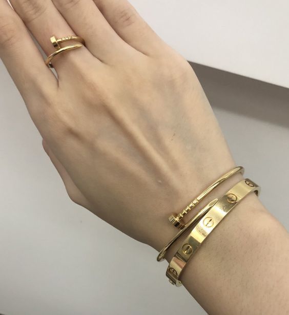 NAIL ARMBAND TUNN | ROSÉGULD