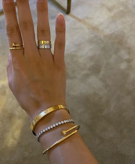NAIL ARMBAND | GULD