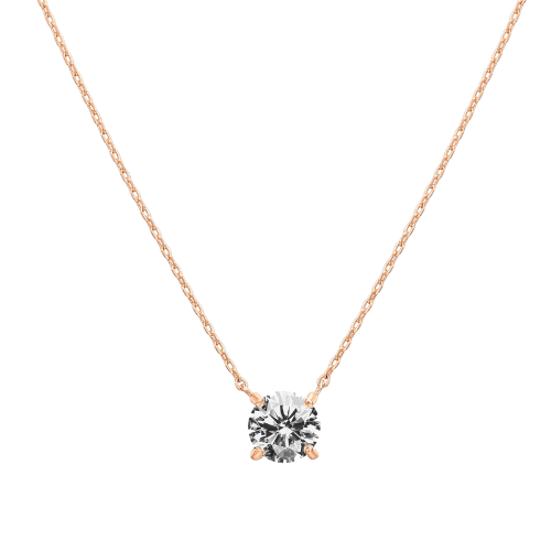 SOLITAIRE HALSBAND | ROSÉGULD
