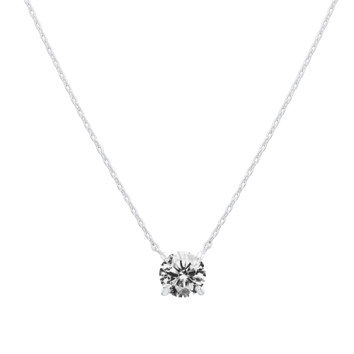 SOLITAIRE HALSBAND | SILVER